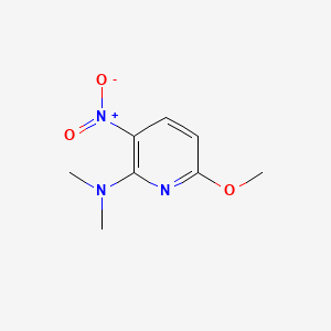 molecular formula C8H11N3O3 B596806 6-Methoxy-N,N-dimethyl-3-nitropyridin-2-amine CAS No. 1245649-60-8