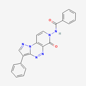 N-(6-oxo-3-phenylpyrazolo[5,1-c]pyrido[4,3-e][1,2,4]triazin-7(6H)-yl)benzamide