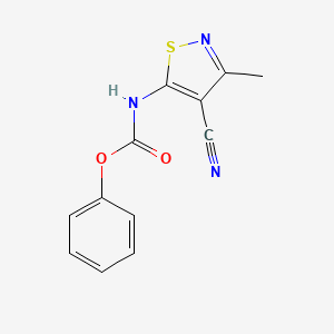 phenyl (4-cyano-3-methyl-5-isothiazolyl)carbamate
