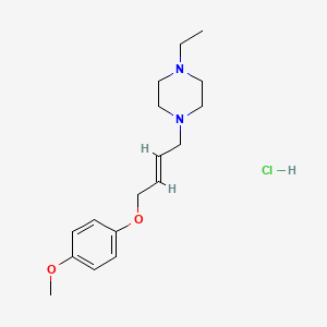molecular formula C17H27ClN2O2 B5968119 1-ethyl-4-[4-(4-methoxyphenoxy)but-2-en-1-yl]piperazine hydrochloride 