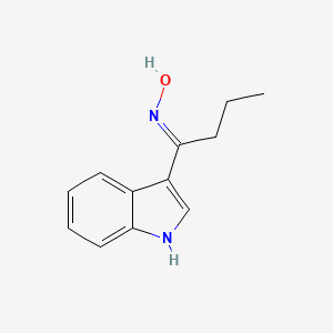 molecular formula C12H14N2O B5968124 1-(1H-indol-3-yl)-1-butanone oxime 