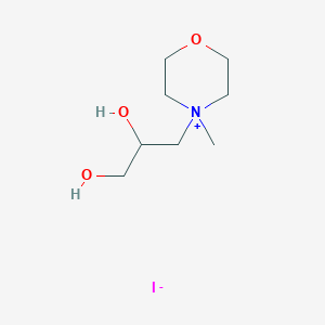 molecular formula C8H18INO3 B5968165 4-(2,3-dihydroxypropyl)-4-methylmorpholin-4-ium iodide 