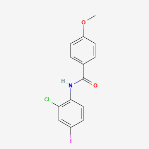 molecular formula C14H11ClINO2 B5968179 N-(2-chloro-4-iodophenyl)-4-methoxybenzamide 