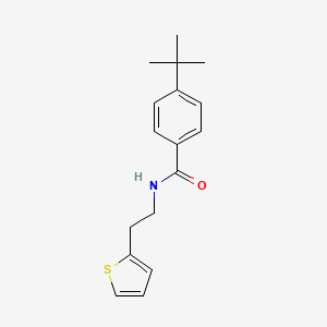 molecular formula C17H21NOS B5968218 4-tert-butyl-N-[2-(2-thienyl)ethyl]benzamide 