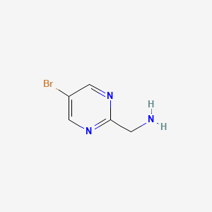 molecular formula C5H6BrN3 B596827 (5-Bromopyrimidin-2-yl)methanamine CAS No. 1240783-02-1
