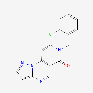 molecular formula C16H11ClN4O B5968295 7-(2-chlorobenzyl)pyrazolo[1,5-a]pyrido[3,4-e]pyrimidin-6(7H)-one 