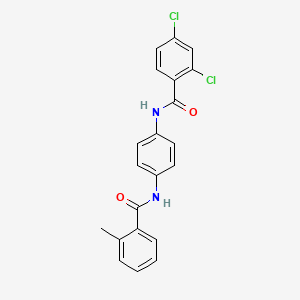 2,4-dichloro-N-{4-[(2-methylbenzoyl)amino]phenyl}benzamide