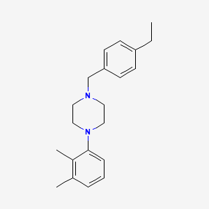 molecular formula C21H28N2 B5968359 1-(2,3-dimethylphenyl)-4-(4-ethylbenzyl)piperazine 