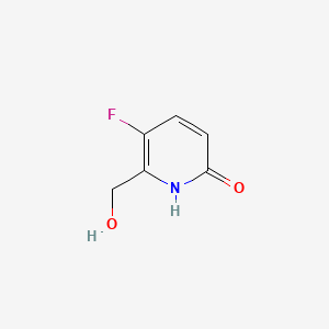 molecular formula C6H6FNO2 B596839 5-Fluoro-6-(hydroxymethyl)-1H-pyridin-2-one CAS No. 1227490-33-6