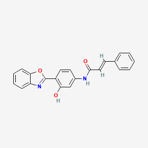 N-[4-(1,3-benzoxazol-2-yl)-3-hydroxyphenyl]-3-phenylacrylamide