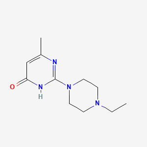 molecular formula C11H18N4O B5968436 2-(4-ethyl-1-piperazinyl)-6-methyl-4(3H)-pyrimidinone 