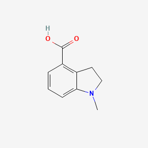 molecular formula C10H11NO2 B596844 1-Methylindoline-4-carboxylic acid CAS No. 168899-63-6