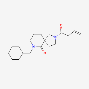molecular formula C19H30N2O2 B5968466 2-(3-butenoyl)-7-(cyclohexylmethyl)-2,7-diazaspiro[4.5]decan-6-one 