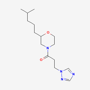 1-[2-(4-Methylpentyl)morpholin-4-yl]-3-(1,2,4-triazol-1-yl)propan-1-one