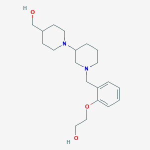 molecular formula C20H32N2O3 B5968530 2-(2-{[4-(hydroxymethyl)-1,3'-bipiperidin-1'-yl]methyl}phenoxy)ethanol 