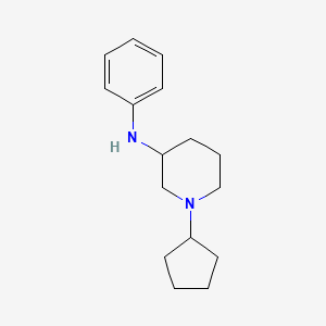 molecular formula C16H24N2 B5968559 1-cyclopentyl-N-phenyl-3-piperidinamine 