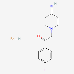 molecular formula C13H12BrIN2O B5968571 2-(4-imino-1(4H)-pyridinyl)-1-(4-iodophenyl)ethanone hydrobromide 