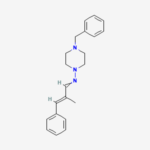 molecular formula C21H25N3 B5968580 4-benzyl-N-(2-methyl-3-phenyl-2-propen-1-ylidene)-1-piperazinamine 
