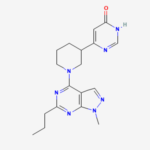 6-[1-(1-methyl-6-propyl-1H-pyrazolo[3,4-d]pyrimidin-4-yl)-3-piperidinyl]-4-pyrimidinol