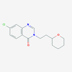 molecular formula C15H17ClN2O2 B5968633 7-chloro-3-[2-(tetrahydro-2H-pyran-2-yl)ethyl]quinazolin-4(3H)-one 