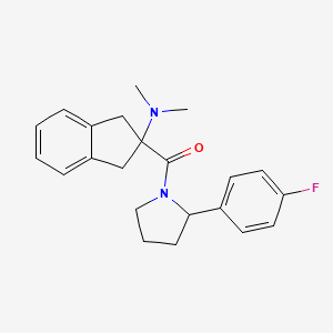 (2-{[2-(4-fluorophenyl)-1-pyrrolidinyl]carbonyl}-2,3-dihydro-1H-inden-2-yl)dimethylamine