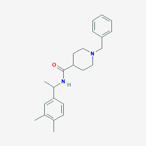 1-benzyl-N-[1-(3,4-dimethylphenyl)ethyl]-4-piperidinecarboxamide