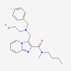 3-{[benzyl(2-hydroxyethyl)amino]methyl}-N-butyl-N-methylimidazo[1,2-a]pyridine-2-carboxamide