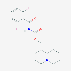 molecular formula C18H22F2N2O3 B5968750 octahydro-2H-quinolizin-1-ylmethyl (2,6-difluorobenzoyl)carbamate 