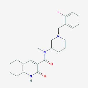 N-[1-(2-fluorobenzyl)-3-piperidinyl]-N-methyl-2-oxo-1,2,5,6,7,8-hexahydro-3-quinolinecarboxamide