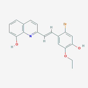 2-[2-(2-bromo-5-ethoxy-4-hydroxyphenyl)vinyl]-8-quinolinol