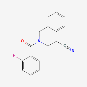 N-benzyl-N-(2-cyanoethyl)-2-fluorobenzamide