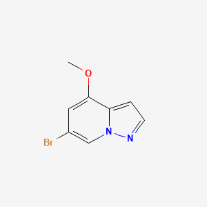 molecular formula C8H7BrN2O B596880 6-溴-4-甲氧基吡唑并[1,5-a]吡啶 CAS No. 1207557-36-5
