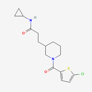 3-{1-[(5-chloro-2-thienyl)carbonyl]-3-piperidinyl}-N-cyclopropylpropanamide