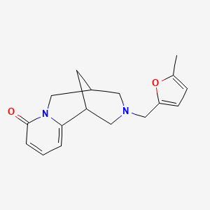 11-[(5-methyl-2-furyl)methyl]-7,11-diazatricyclo[7.3.1.0~2,7~]trideca-2,4-dien-6-one