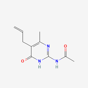 molecular formula C10H13N3O2 B5968820 N-(5-allyl-4-methyl-6-oxo-1,6-dihydro-2-pyrimidinyl)acetamide 