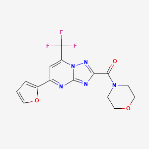 5-(2-furyl)-2-(4-morpholinylcarbonyl)-7-(trifluoromethyl)[1,2,4]triazolo[1,5-a]pyrimidine