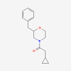 molecular formula C16H21NO2 B5968892 2-benzyl-4-(cyclopropylacetyl)morpholine 