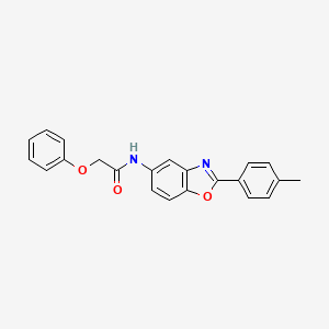 N-[2-(4-methylphenyl)-1,3-benzoxazol-5-yl]-2-phenoxyacetamide