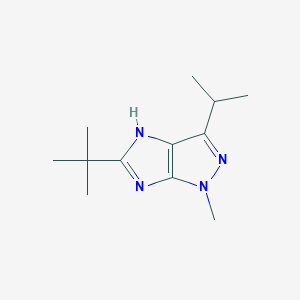 molecular formula C12H20N4 B5968930 5-tert-butyl-3-isopropyl-1-methyl-1,4-dihydroimidazo[4,5-c]pyrazole 