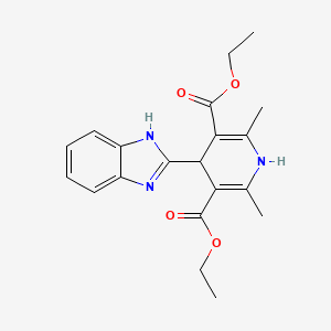 diethyl 4-(1H-benzimidazol-2-yl)-2,6-dimethyl-1,4-dihydro-3,5-pyridinedicarboxylate
