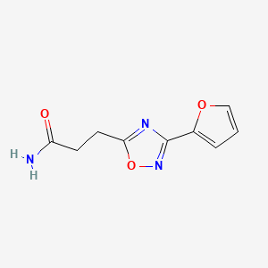 3-[3-(2-furyl)-1,2,4-oxadiazol-5-yl]propanamide