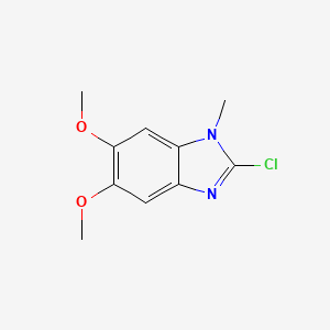 molecular formula C10H11ClN2O2 B5968958 2-chloro-5,6-dimethoxy-1-methyl-1H-benzimidazole 