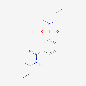 molecular formula C15H24N2O3S B5968973 N-(sec-butyl)-3-{[methyl(propyl)amino]sulfonyl}benzamide 
