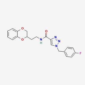 N-[2-(2,3-dihydro-1,4-benzodioxin-2-yl)ethyl]-1-(4-fluorobenzyl)-1H-1,2,3-triazole-4-carboxamide
