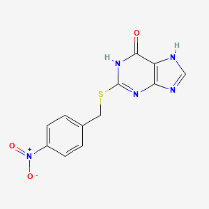 2-[(4-nitrobenzyl)thio]-9H-purin-6-ol