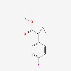 molecular formula C12H13FO2 B596901 Ethyl 1-(4-fluorophenyl)cyclopropanecarboxylate CAS No. 1261956-33-5