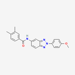 N-[2-(4-methoxyphenyl)-2H-1,2,3-benzotriazol-5-yl]-3,4-dimethylbenzamide