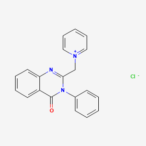 1-[(4-oxo-3-phenyl-3,4-dihydro-2-quinazolinyl)methyl]pyridinium chloride