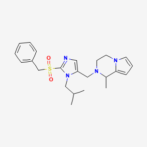 2-{[2-(benzylsulfonyl)-1-isobutyl-1H-imidazol-5-yl]methyl}-1-methyl-1,2,3,4-tetrahydropyrrolo[1,2-a]pyrazine