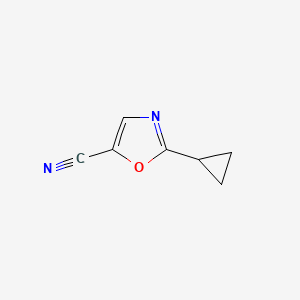 2-Cyclopropyloxazole-5-carbonitrile